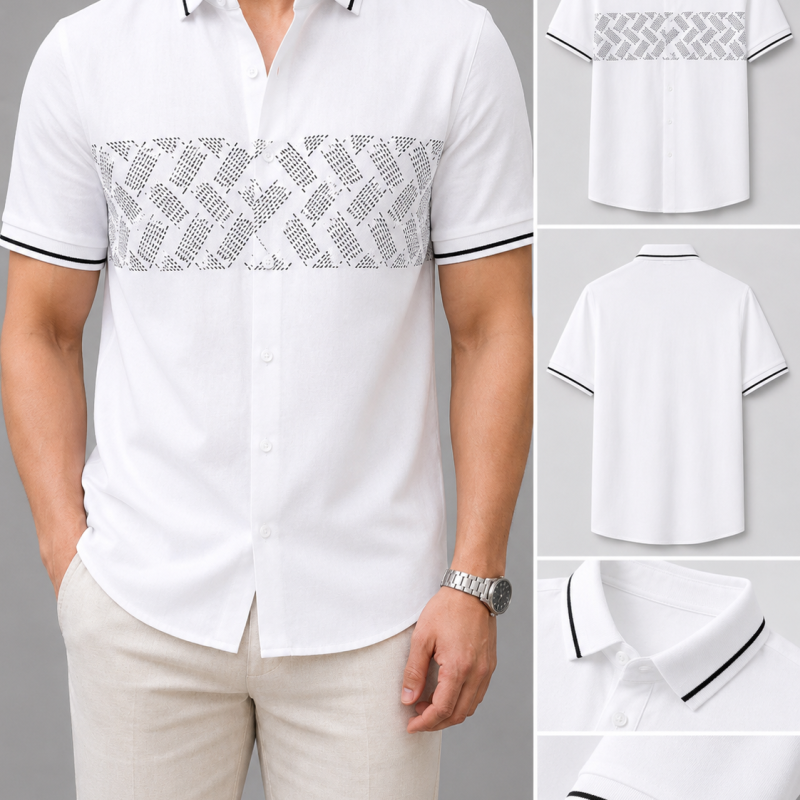 MB Style Rib Style Half Shirt