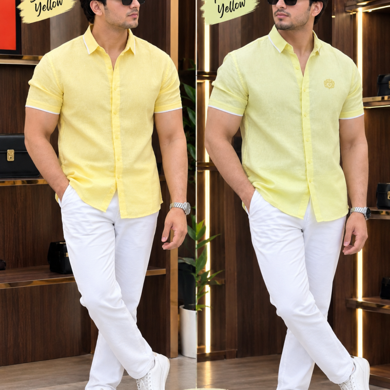 Butter Yellow RIB Style Shirt