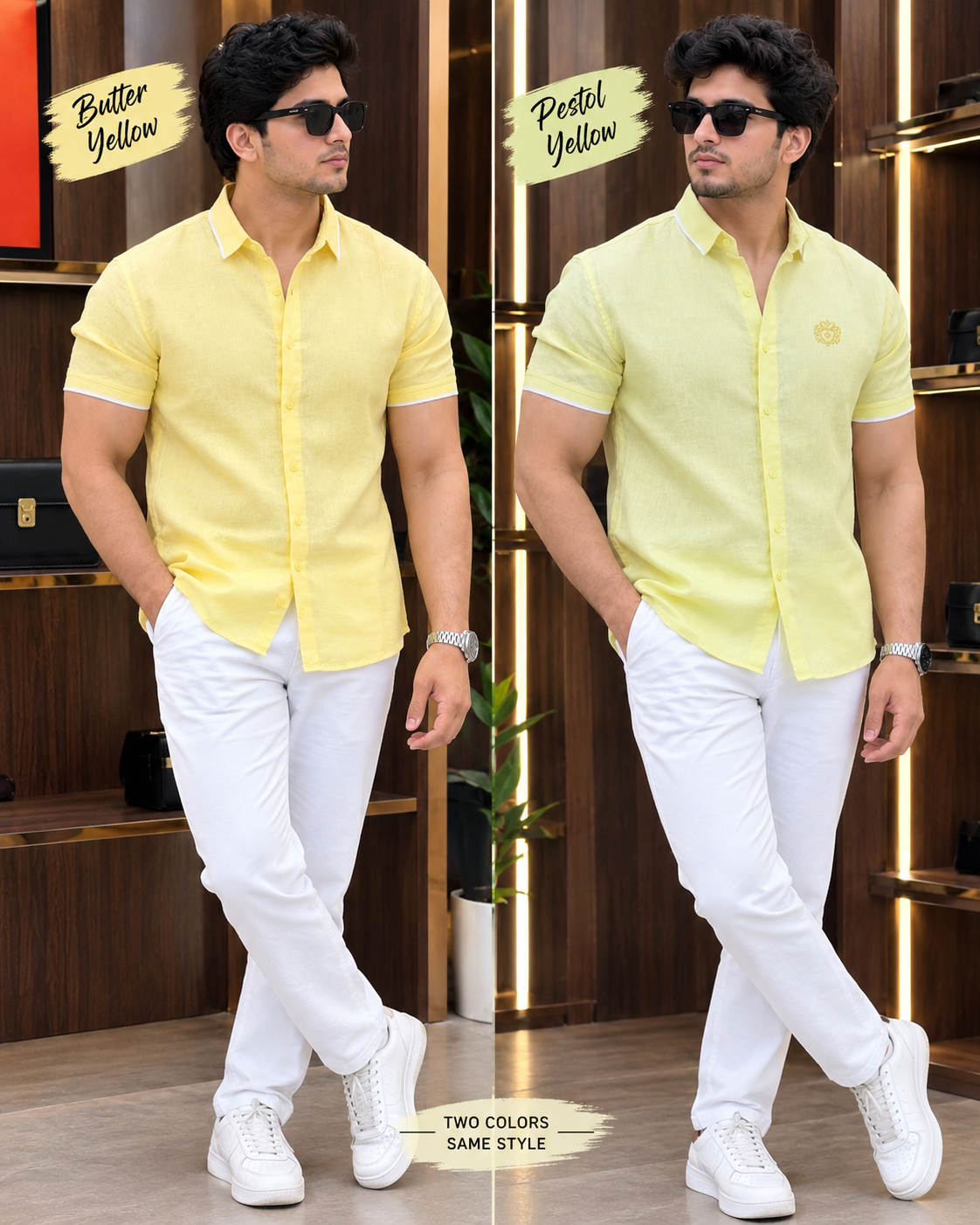 Butter Yellow RIB Style Shirt